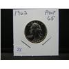 Image 3 : 1962 Washington Quarter.  GEM Proof 65.