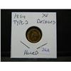 Image 3 : 1854 Type 2 $1 Gold.  The RARE one.  XF details but plugged.