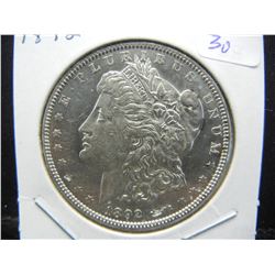 1892 Morgan AU 58.   Proof like.