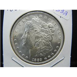 1889 Morgan Dollar.  GEM Brilliant Uncirculated.