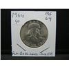 Image 3 : 1954 Franklin Half.  MS 64 with Full Bell Lines.  Very White.