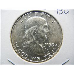 1959 Franklin Half.  GEM BU.