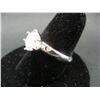 Image 3 : Ladies sterling ring size 8 with cubic zirconia stone and small stones in band.