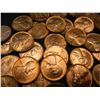 Image 2 : (50) 1954-D Wheat Cents.  Red Uncirculated.  Nice roll.