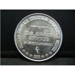 1981 Silver Round .999 Trade Unit