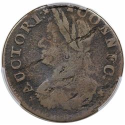 1787 Connecticut Copper, Draped Bust Left, Miller 46-BB, R5, PCGS VG10.