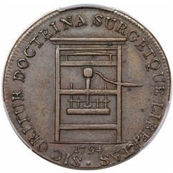 1794 Franklin Press Token, Breen 1165, PCGS XF45.
