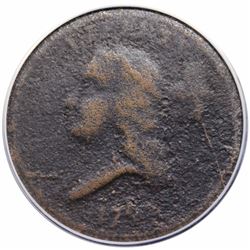 1793 Liberty Cap Half Cent, C-2, R3, ANACS G6 details, corroded.