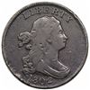 Image 1 : 1802/0 Draped Bust Half Cent, Reverse of 1802, C-2, R3, struck over spoiled large cent, VF detail.