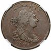 Image 1 : 1805 Draped Bust Half Cent, Large 5, Stems, C-4, R2, NGC AU53.