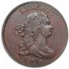 Image 1 : 1806 Draped Bust Half Cent, Large 6, Stems, C-4, R1, ANACS AU53