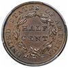 Image 2 : 1835 Classic Head Half Cent, C-1, R1, PCGS MS62BN.