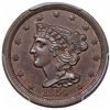 Image 1 : 1854 Braided Hair Half Cent, C-1, R1, PCGS MS63BN.