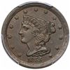 Image 1 : 1855 Braided Hair Half Cent, C-1, R1, PCGS AU55.