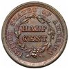 Image 2 : 1856 Braided Hair Half Cent, C-1, R1, MS64BN.