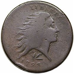 1793 Wreath Cent, Lettered Edge, S-11c, R3, VG8.