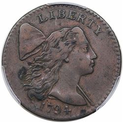 1794 Liberty Cap Large Cent, Head of 1794, S-31, R1, PCGS XF40.