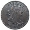 Image 1 : 1797 Draped Bust Large Cent, Reverse of 1795, Gripped Edge, S-120b, R3, ANACS EF40 details, corroded