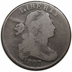 1807 Draped Bust Large Cent, Comet, S-271, R2, VG8.