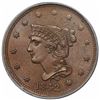 Image 1 : 1842 Braided Hair Large Cent, Large Date, N-5, R3, PCGS MS64BN.