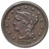 Image 1 : 1844 Braided Hair Large Cent, N-5, R1, ANACS EF45.