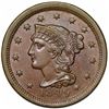 Image 1 : 1849 Braided Hair Large Cent, N-2, R2, AU58.