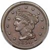 Image 1 : 1850 Braided Hair Large Cent, N-13, R4, PCGS AU55, ex Twin Leaf.