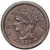Image 1 : 1851 Braided Hair Large Cent, N-14, R2, PCGS MS62BN.
