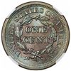 Image 2 : 1852 Braided Hair Large Cent, N-8, R2, NGC MS66BN.