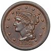 Image 1 : 1852 Braided Hair Large Cent, N-18, R3, AU58.