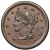 Image 1 : 1852 Braided Hair Large Cent, N-21, 43, AU58.