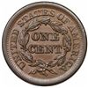 Image 2 : 1852 Braided Hair Large Cent, N-21, 43, AU58.