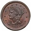 Image 1 : 1853 Braided Hair Large Cent, N-25, R1, PCGS MS66BN.