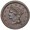 Image 1 : 1854 Braided Hair Large Cent, N-8, R1, PCGS AU55.