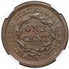 Image 2 : 1854 Braided Hair Large Cent, N-1, R3, NGC AU58.
