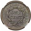 Image 2 : 1856 Braided Hair Large Cent, Upright 5, N-6, R1, NGC MS63BN.
