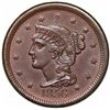 Image 1 : 1856 Braided Hair Large Cent, Slanted 5, N-14, R1, MS62BN.