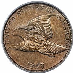 1857 Flying Eagle Cent, PCGS MS63.