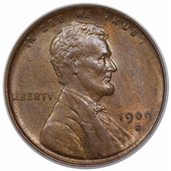 1909-S VDB Lincoln Cent, PCGS (OGH) MS63BN CAC.