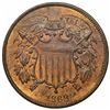 Image 1 : 1868 Two Cent Piece, MS62RB.
