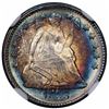 Image 1 : 1858 Seated Liberty Half Dime, NGC MS63 CAC.