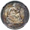 Image 1 : 1861 Seated Liberty Half Dime, NGC MS65.