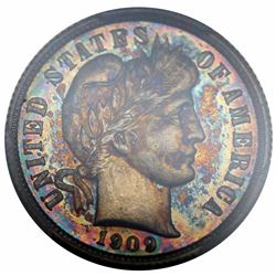 1909 Barber Dime, PCGS PR65.