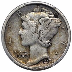 1921-D Mercury Dime, PCGS VF25.
