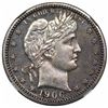 Image 1 : 1906 Barber Quarter, NGC PF65.