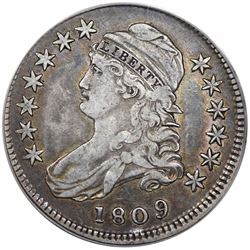 1809 Capped Bust Half Dollar, O-102, R1, ANACS VF30.