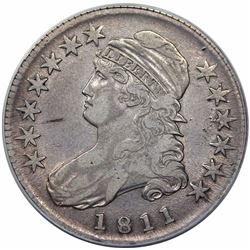 1811 Capped Bust Half Dollar, O-110, R1, ANACS VF30.