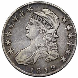 1819 Capped Bust Half Dollar, O-108, R3, VF30.