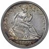 Image 1 : 1869 Seated Liberty Half Dollar, ANACS AU50 details, cleaned.