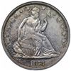 Image 1 : 1872-S Seated Liberty Half Dollar, ANACS EF45 details, cleaned.